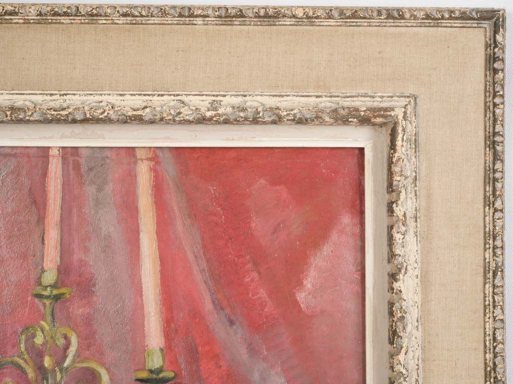 Vibrant French Still Life w/ Violin and Candelabrum By Marthe Lebasque - 29½" x 37"