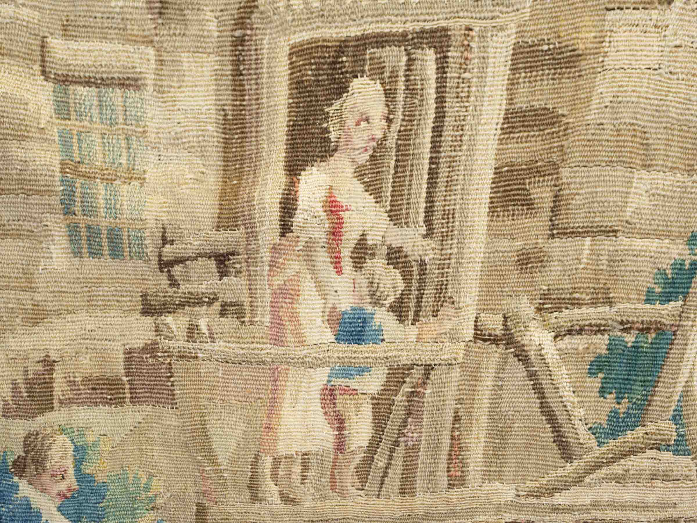 Very Large 18th-Century French Aubusson Wool and Silk Tapestry, Le Moulin de Charenton