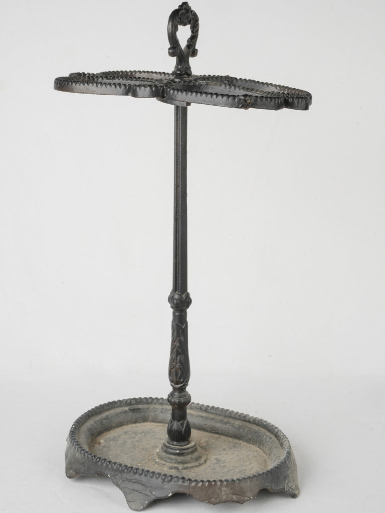 Antique French cast iron umbrella stand