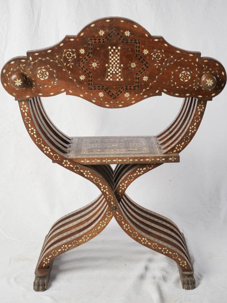 Ornamental bone-inlaid furniture
