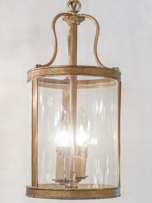 Vintage brass lantern pendant light