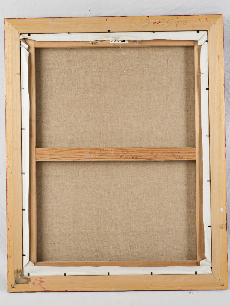 Earth-toned affectionate portrait painting