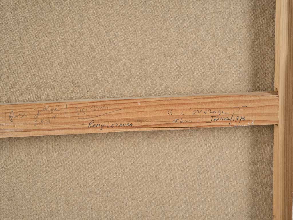 Feathery brushwork mother-daughter scene