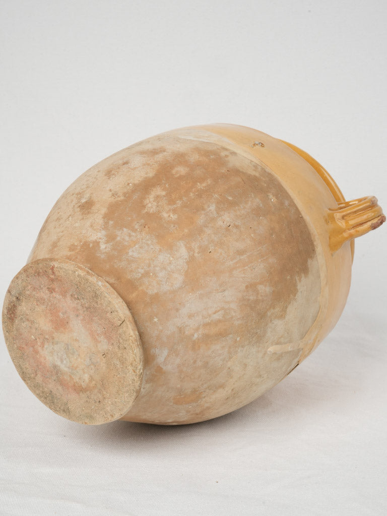 Provencal aged rustic pottery utensil