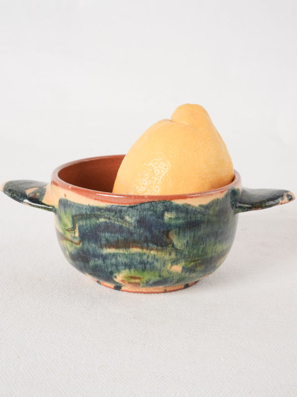 Antique marbleized Jaspé soup bowl
