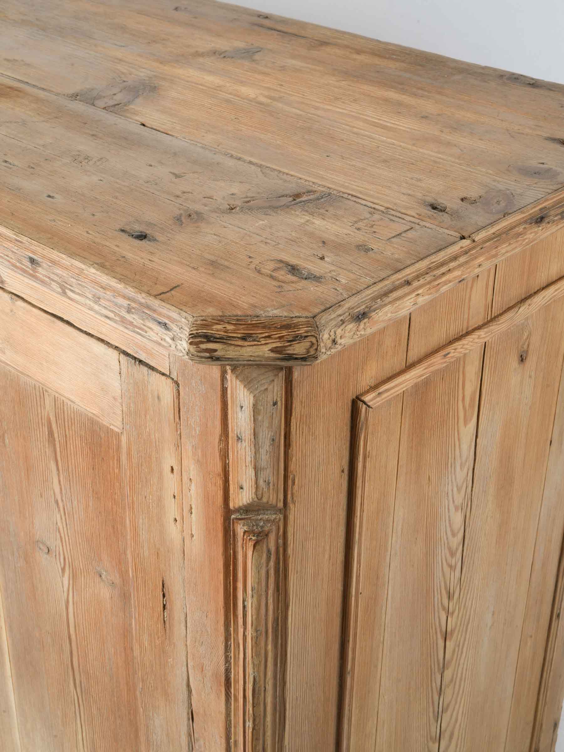 Early-20th-Century French Country Pine Buffet - 33½" x 49¼"