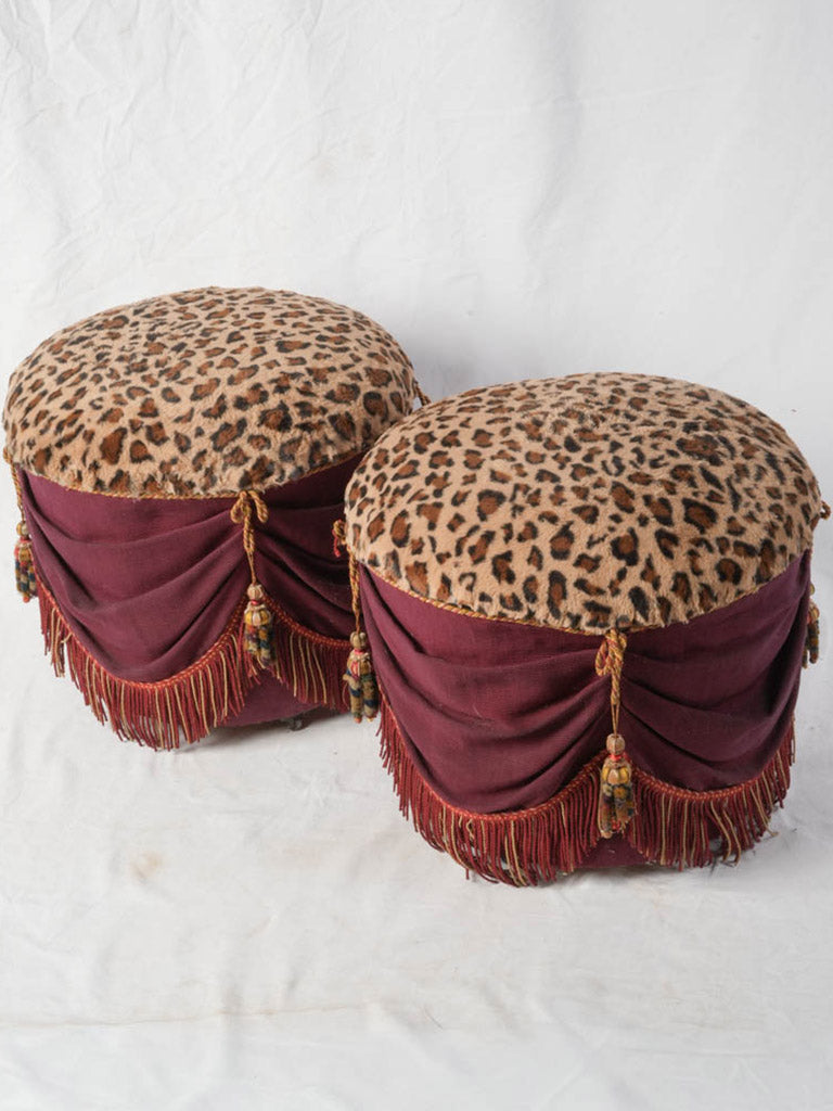 Vintage French Napoleon III stools