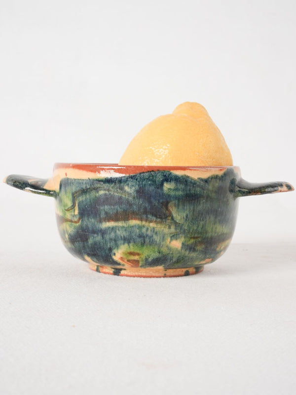 Vintage Vallauris glazed ceramic bowl