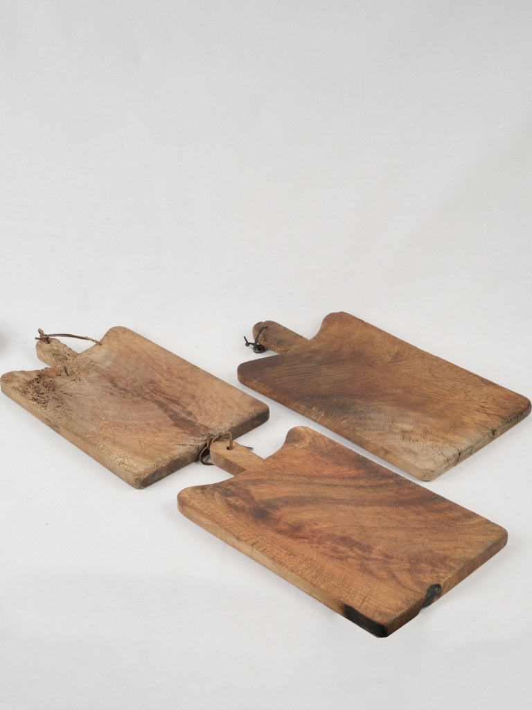 Aged rustic solid wood kitchen decor