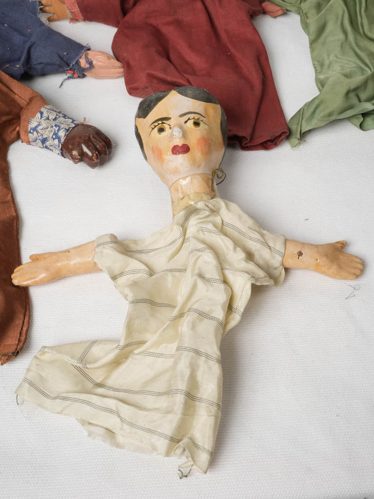 Distinctive artisan French Guignol puppets