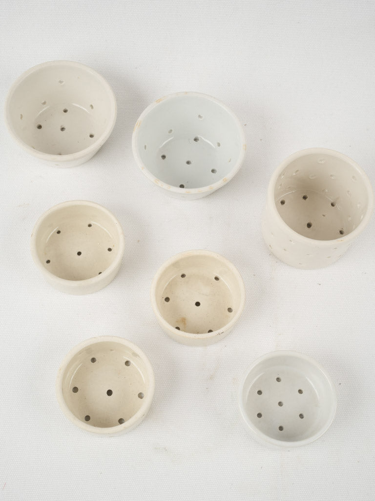 French antique glazed cheese faiselles