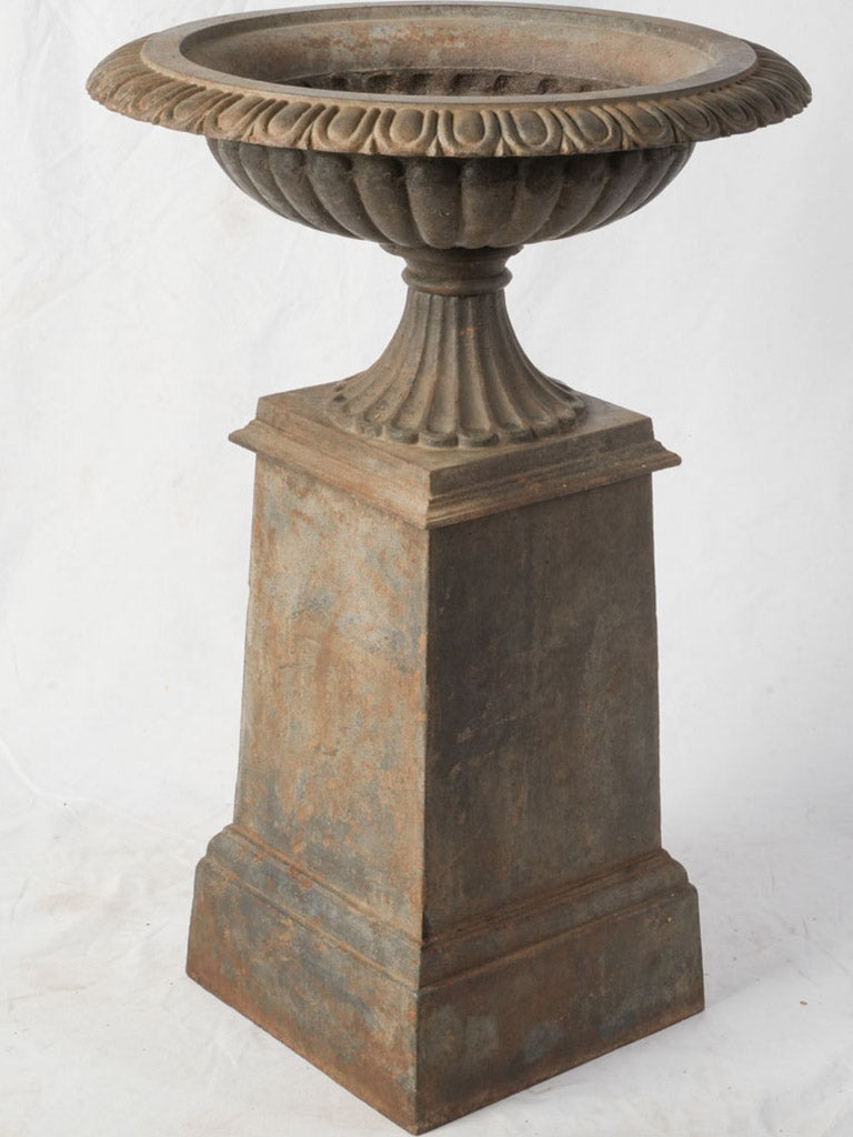 Traditional gadrooned campana urn