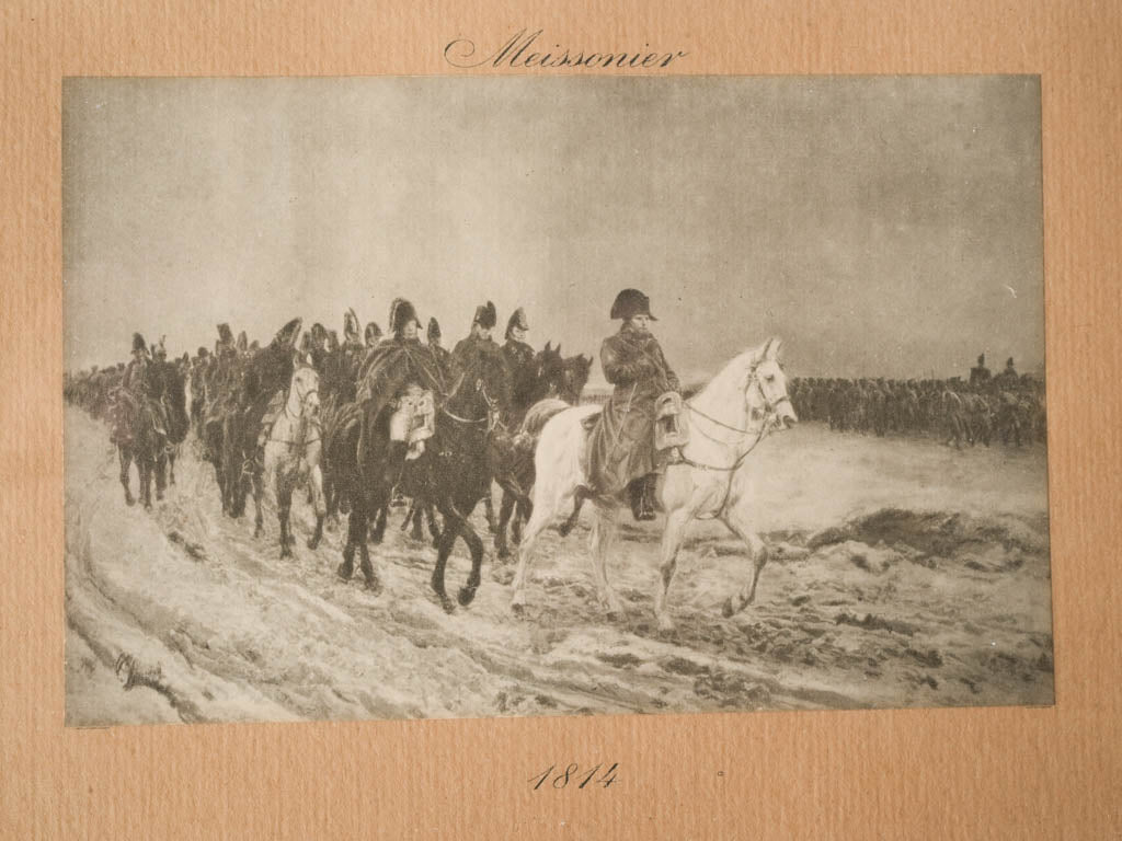 Napoleon with the Grande Armée - Engraving After Ernest Meissonier - 8" x 10¾"