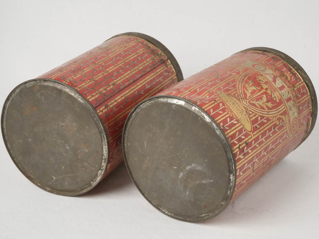 Refined functional decorative storage tins