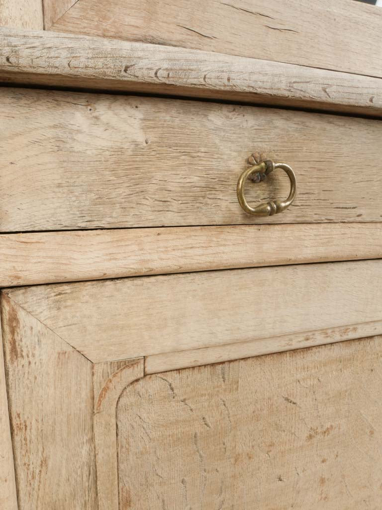 Rustic handcrafted oak storage piece