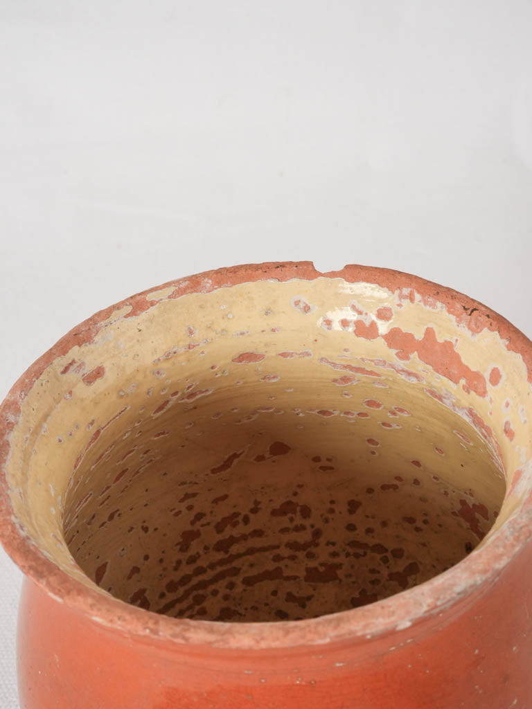 Historical terracotta French beverage mug