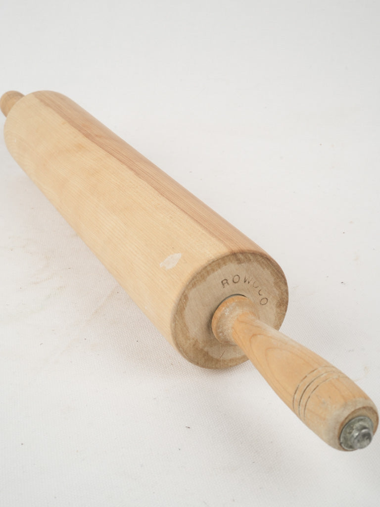 Handcrafted, aged wooden rolling pin