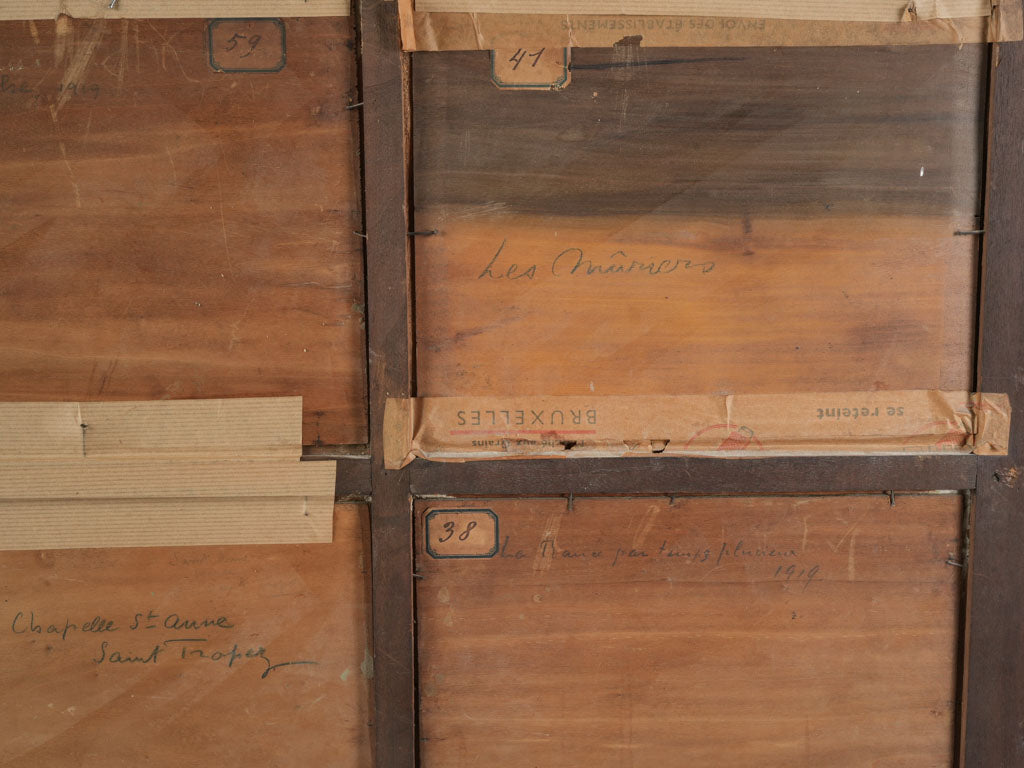 Award-winning artist masterpiece hexaptych