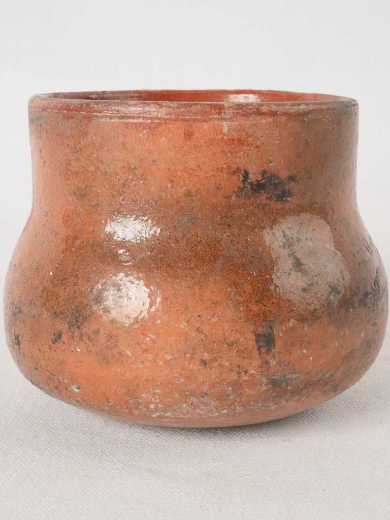 Rustic early-20th-century ceramic marmite