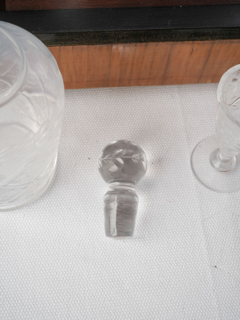 Decorative Victorian liqueur container.