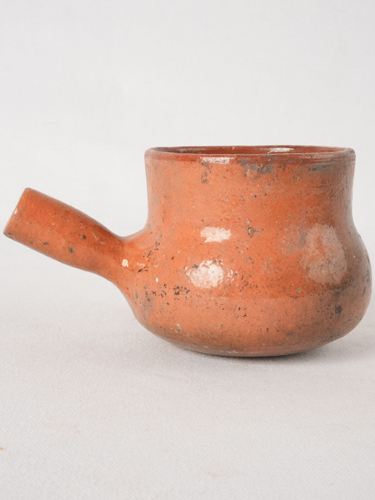 Patinated earthenware Vallauris saucepan