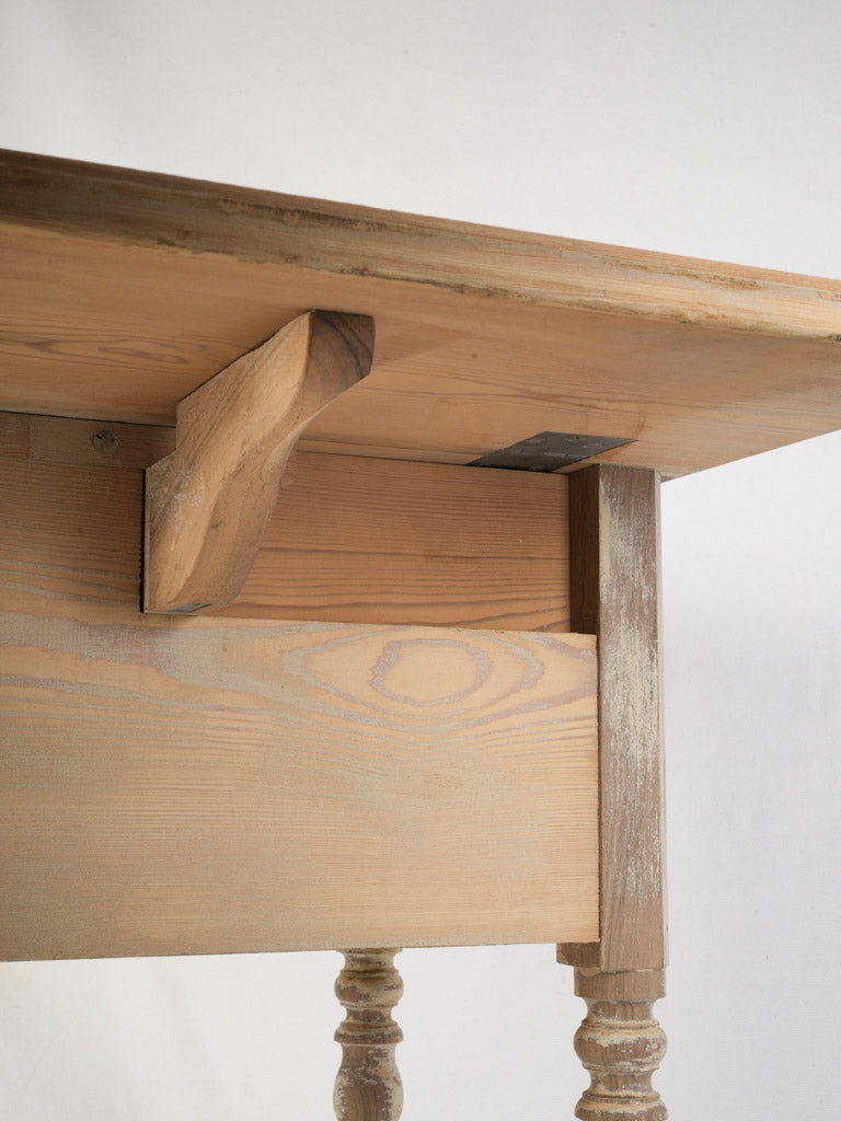 Rustic farmhouse pinewood nightstand