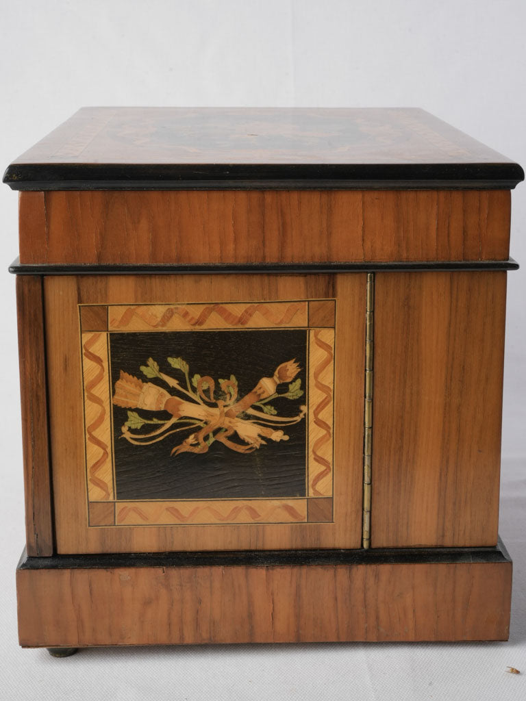 Exquisite walnut veneer display.