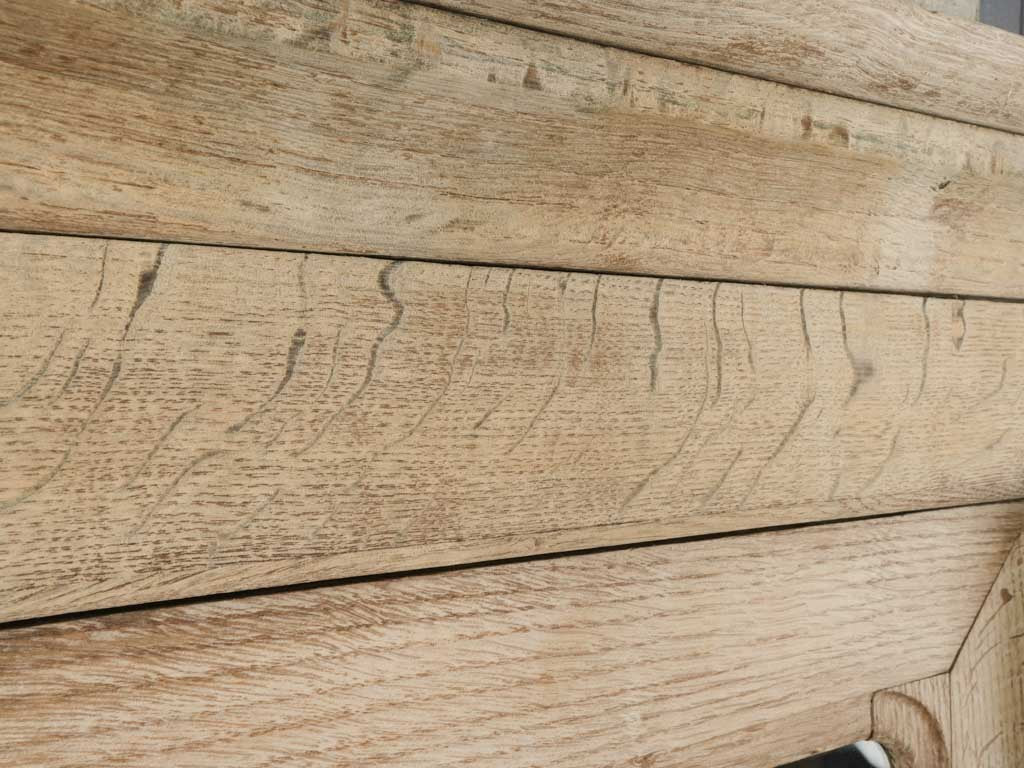 Elegant carved feet oak vitrine
