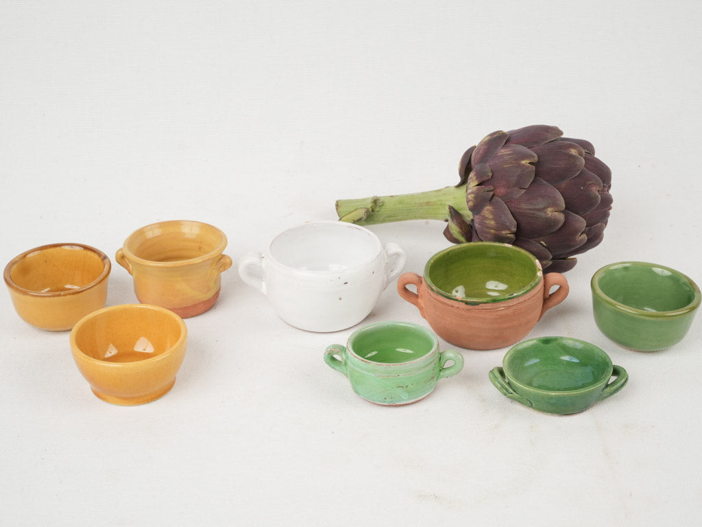Playful French country-style spice pots