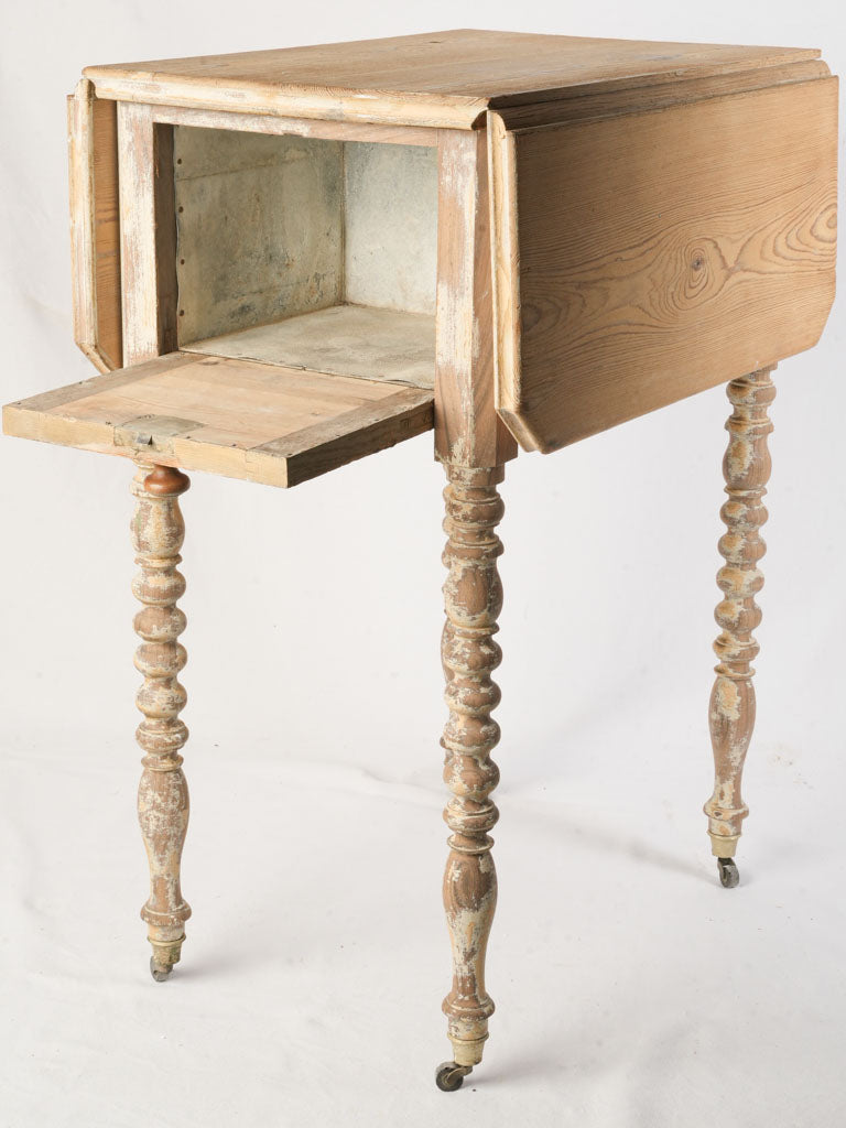 Rustic French farmhouse bedside table