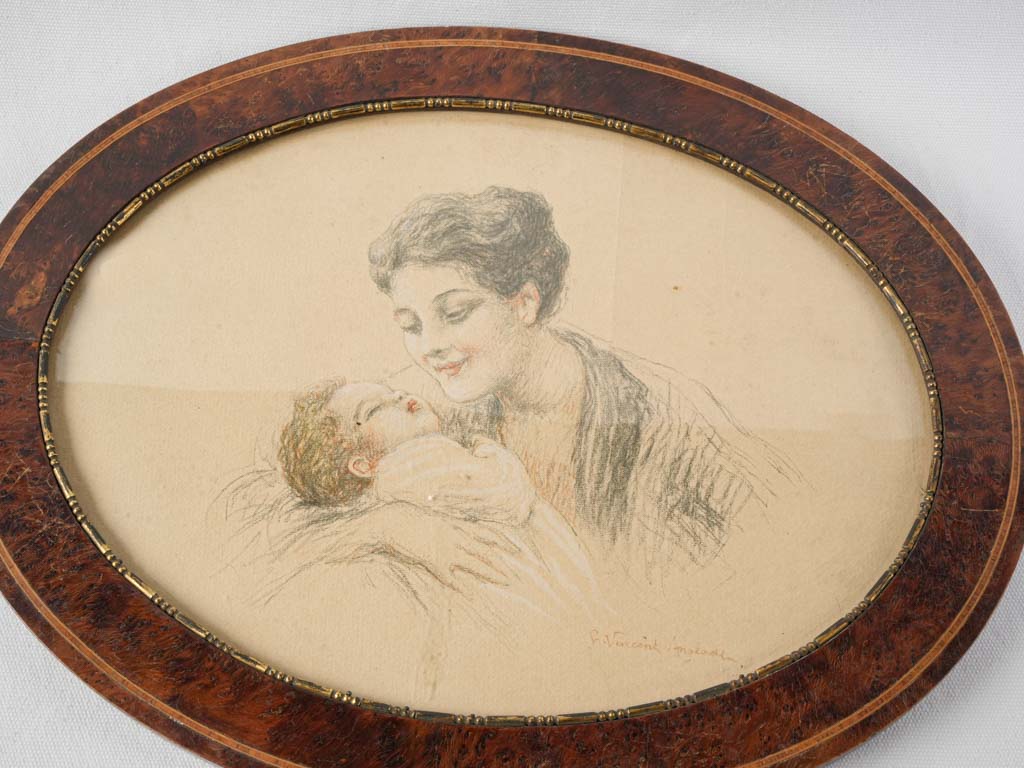 Captivating motherhood theme, vintage pieces