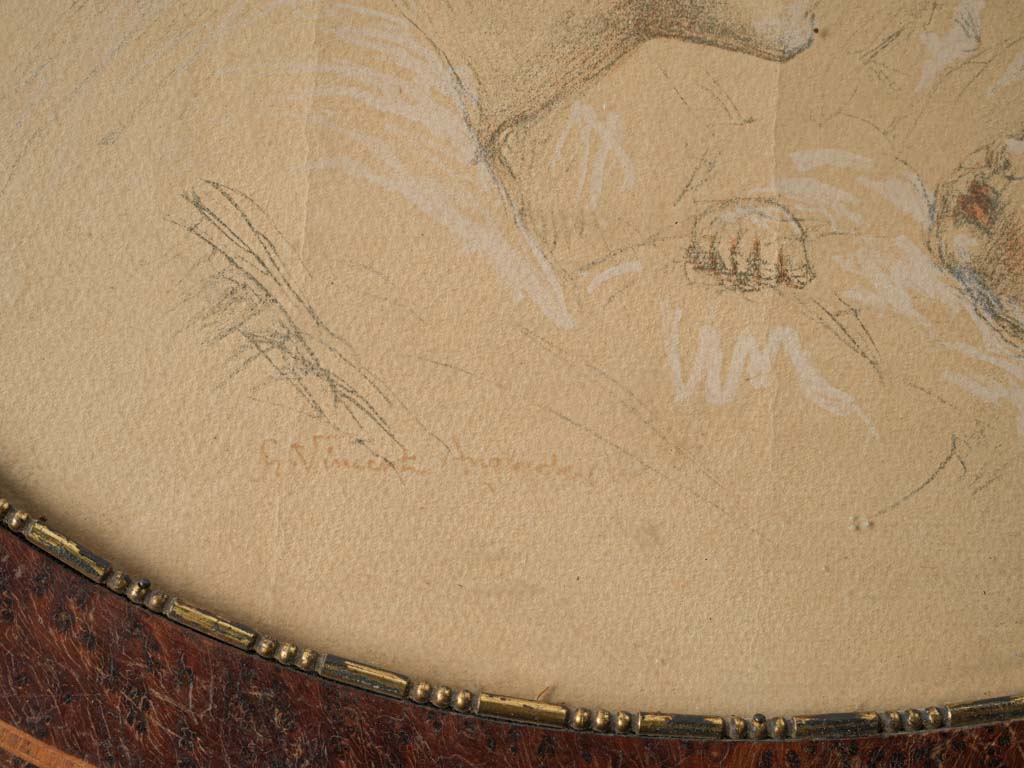 Rich mahogany, historical room accents