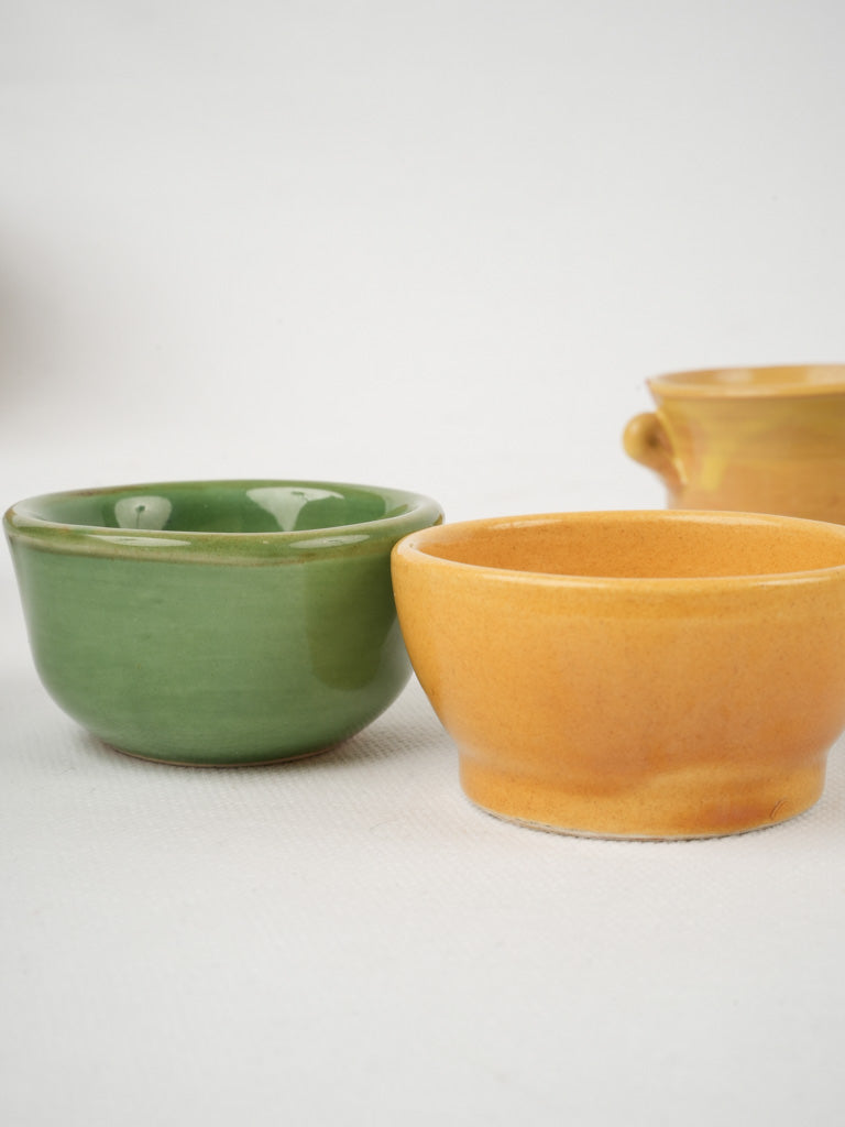 Handmade French miniature kitchen pottery
