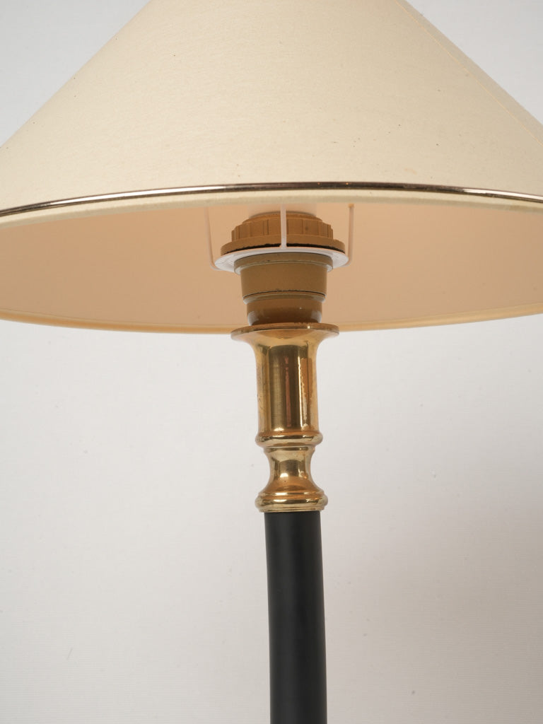 Ornate brass and lacquer lamps