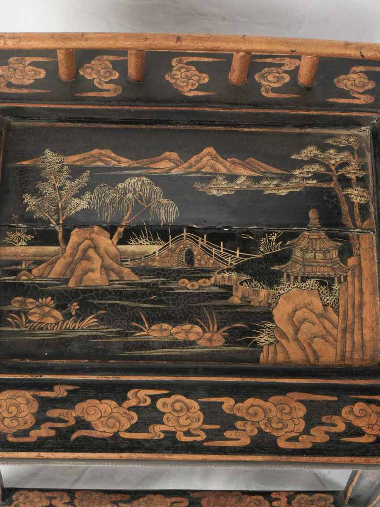 Authentic aged patina Chinese seat