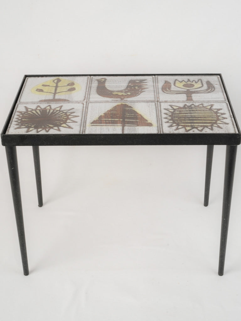 Glazed ceramic top furniture