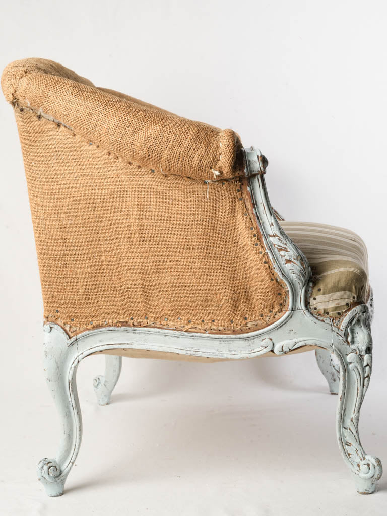 Charming Petite French Low Armchair in the Louis XV Style c. 1900 - 26¾"