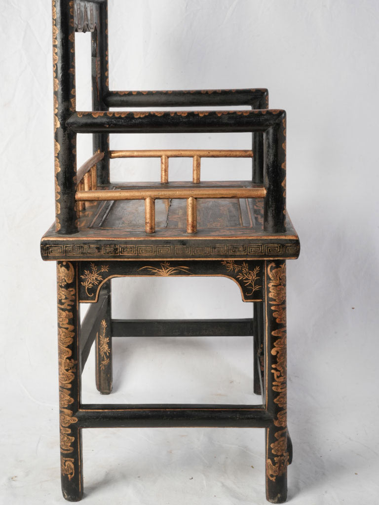 Traditional architectural Chinese armchair