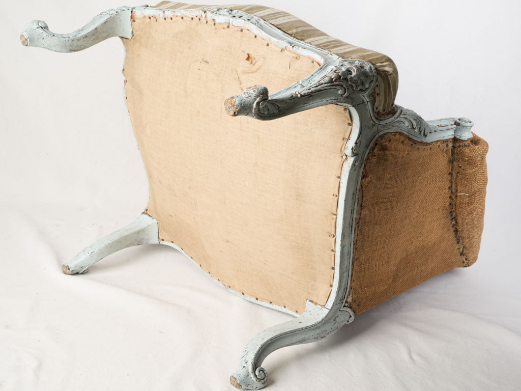 Charming Petite French Low Armchair in the Louis XV Style c. 1900 - 26¾"