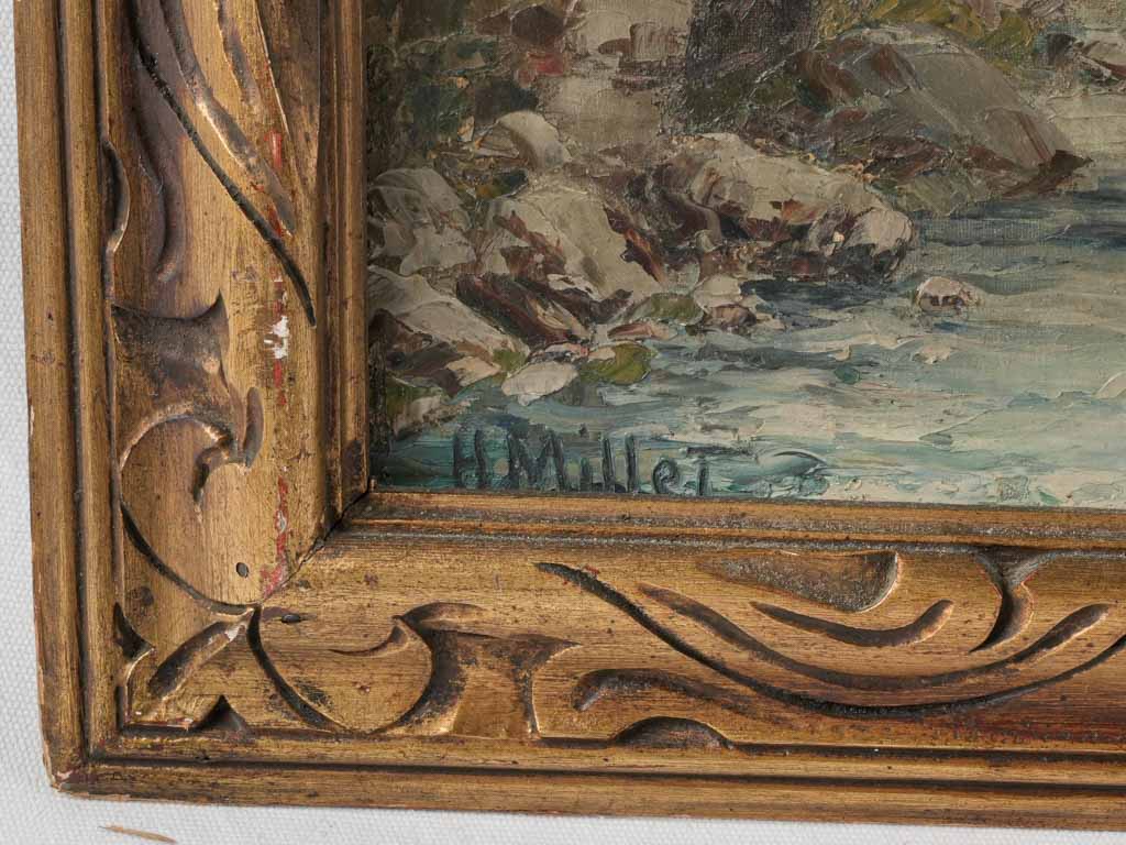 Vintage Southern France landscape