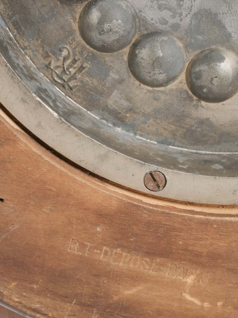 Patina-weathered Roulette Wheel Decor
