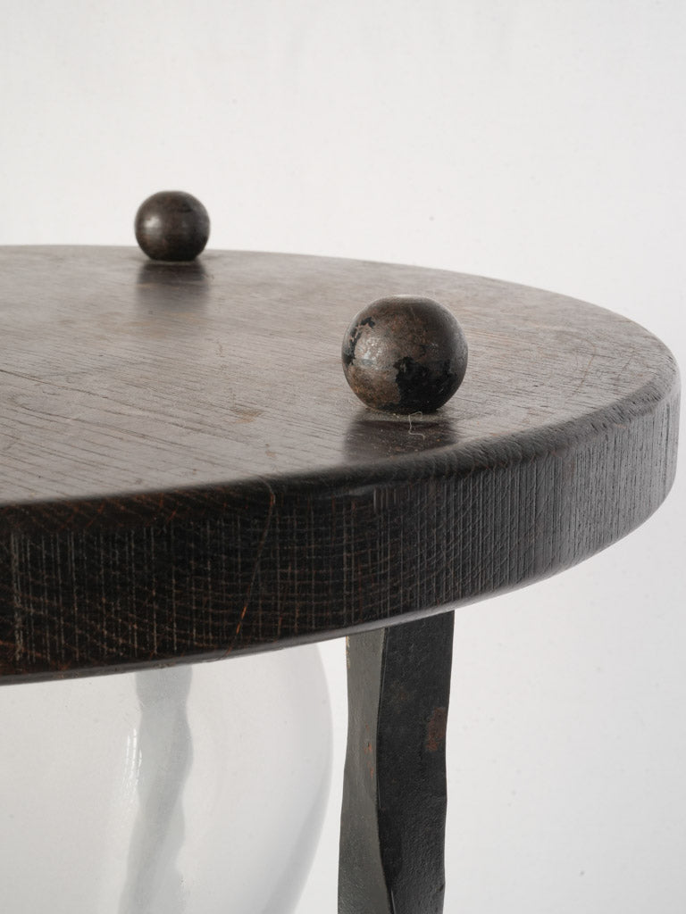 Unique conversation starter hourglass stand