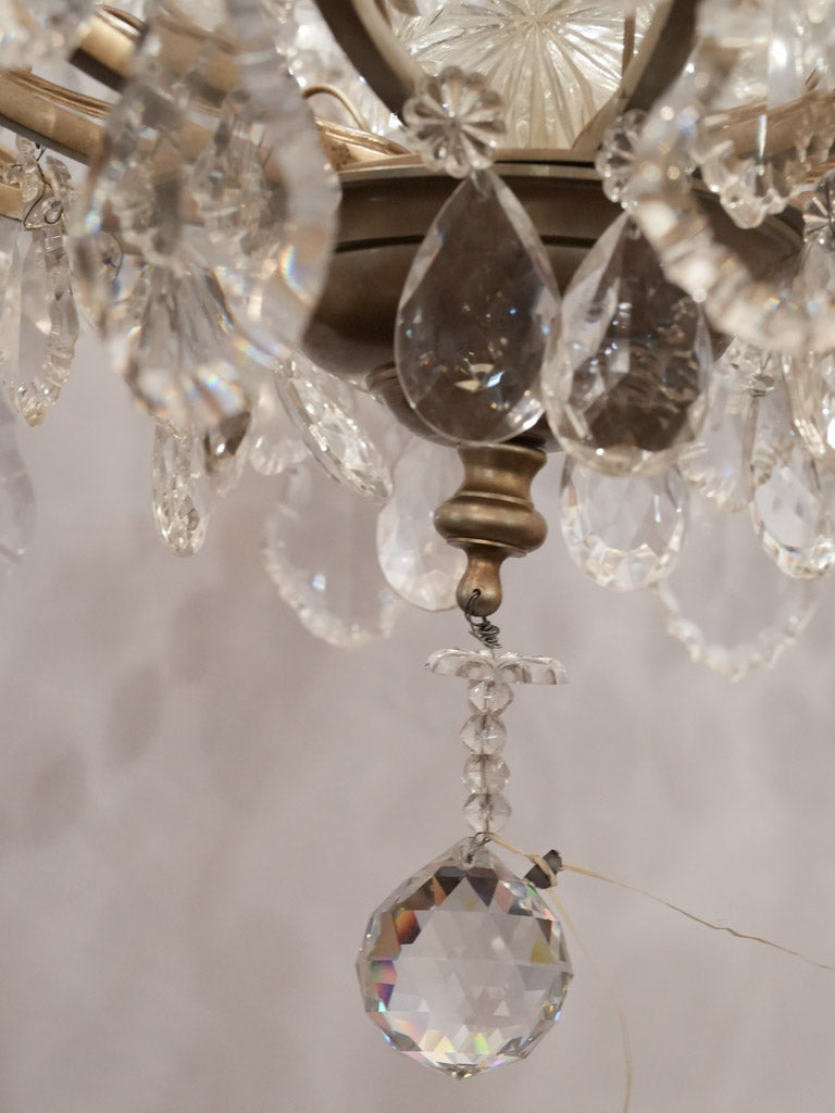 Luxurious French crystal ceiling chandelier