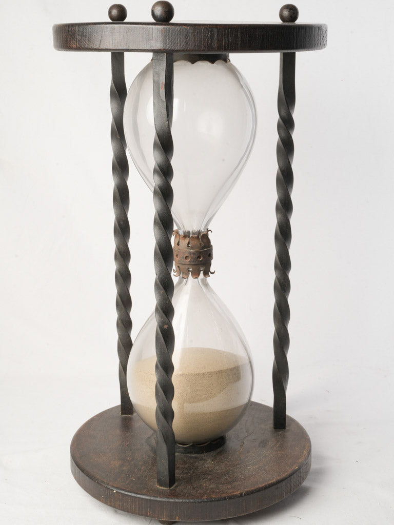 Rustic hand-blown glass curio