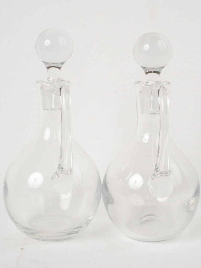 Authentic etched signature carafes