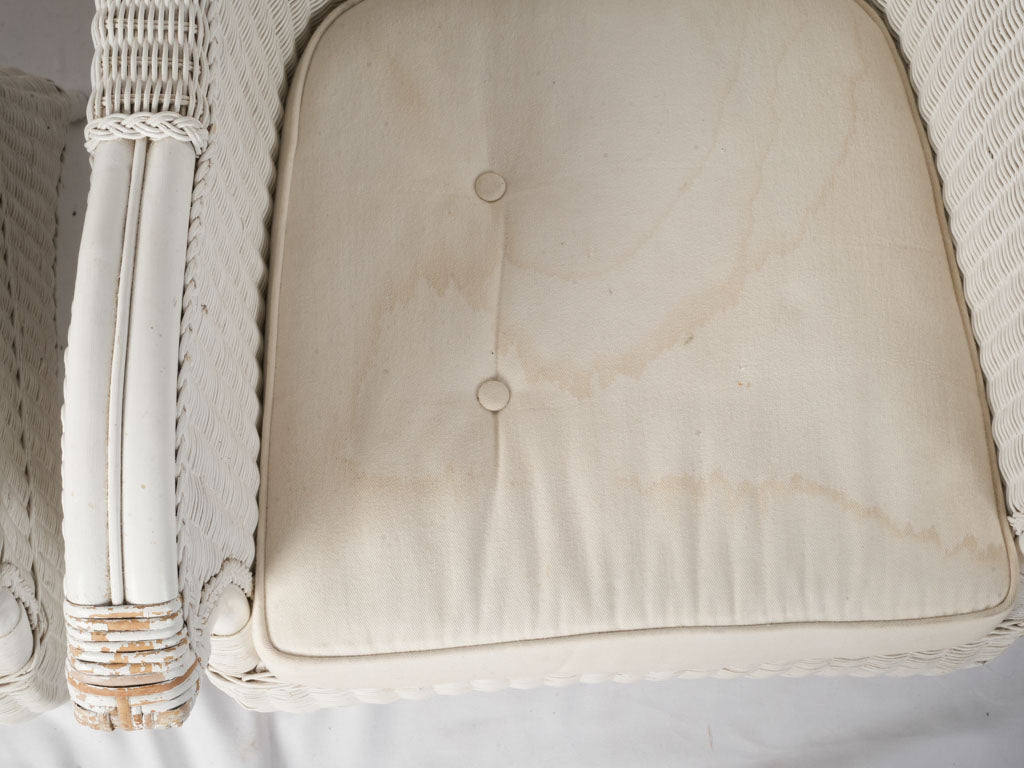 Inviting timeworn patina chairs