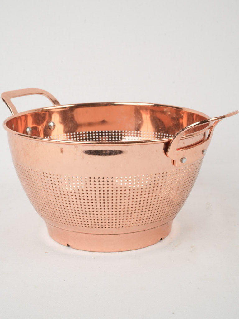 Modern, French, Copper Colander