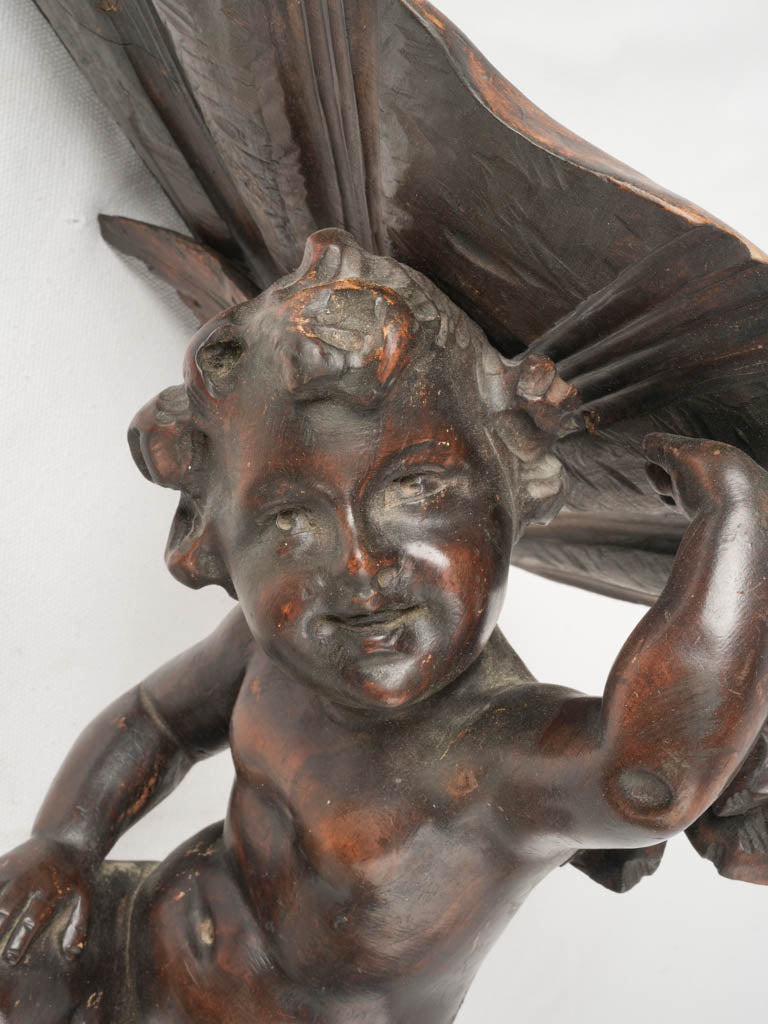 Lively carved Rococo wall piece