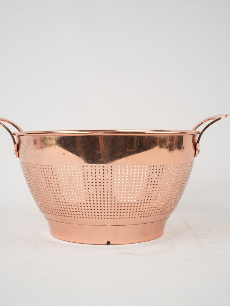 Elegant, Handcrafted, Copper Strainer
