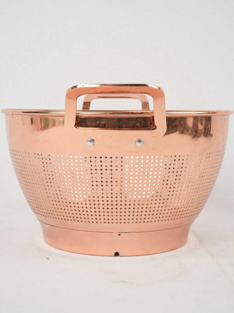 Antique, Copper, French Colander